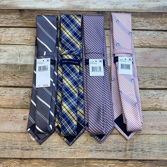 Tommy Hilfiger 4 Silk Blend Tie Bundle NWT - Picture 2 of 4